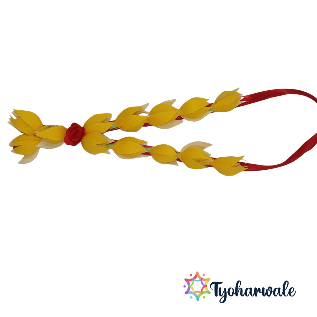 Traditional Flower Haar for Pooja Idol Decoration | Handmade Floral Garland for Temple, Mandir, Festivals & Home temple Décor