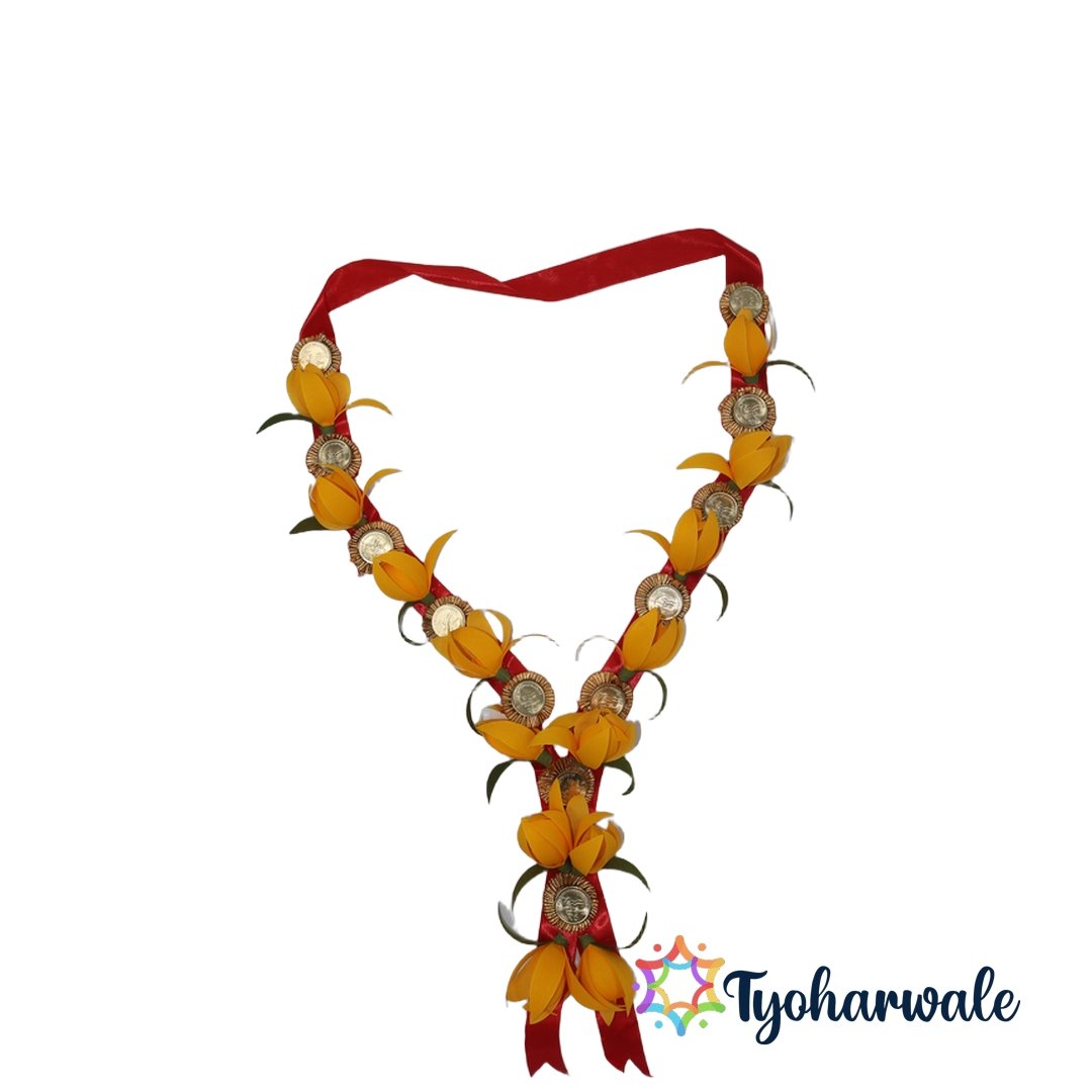 Artificial Flower Haar for Traditional Decoration | Handmade Floral Garland for Festivals, Pooja, Wedding Décor & Home Entrance Styling