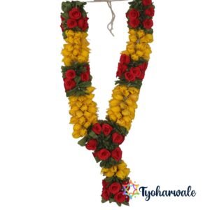 Handmade Floral Garland for God Idol Decoration | Traditional Flower Haar for Temple, Pooja, Mandir & Spiritual Décor