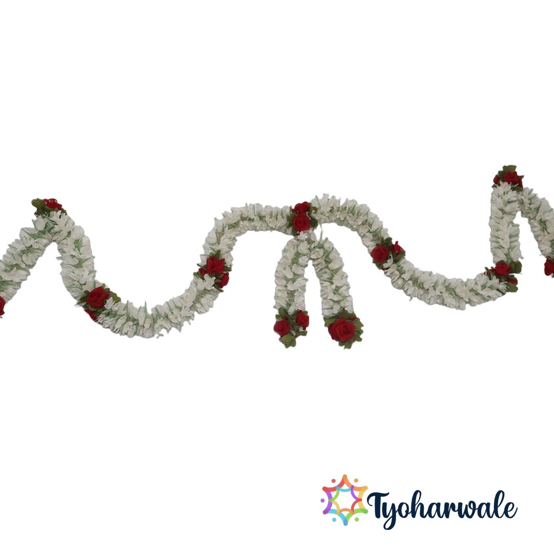 Decorative Floral Toran for Entrance & Wall Décor | Handmade Eco-Friendly Flower Hanging for Festivals, Pooja, Door Decoration & Home Styling