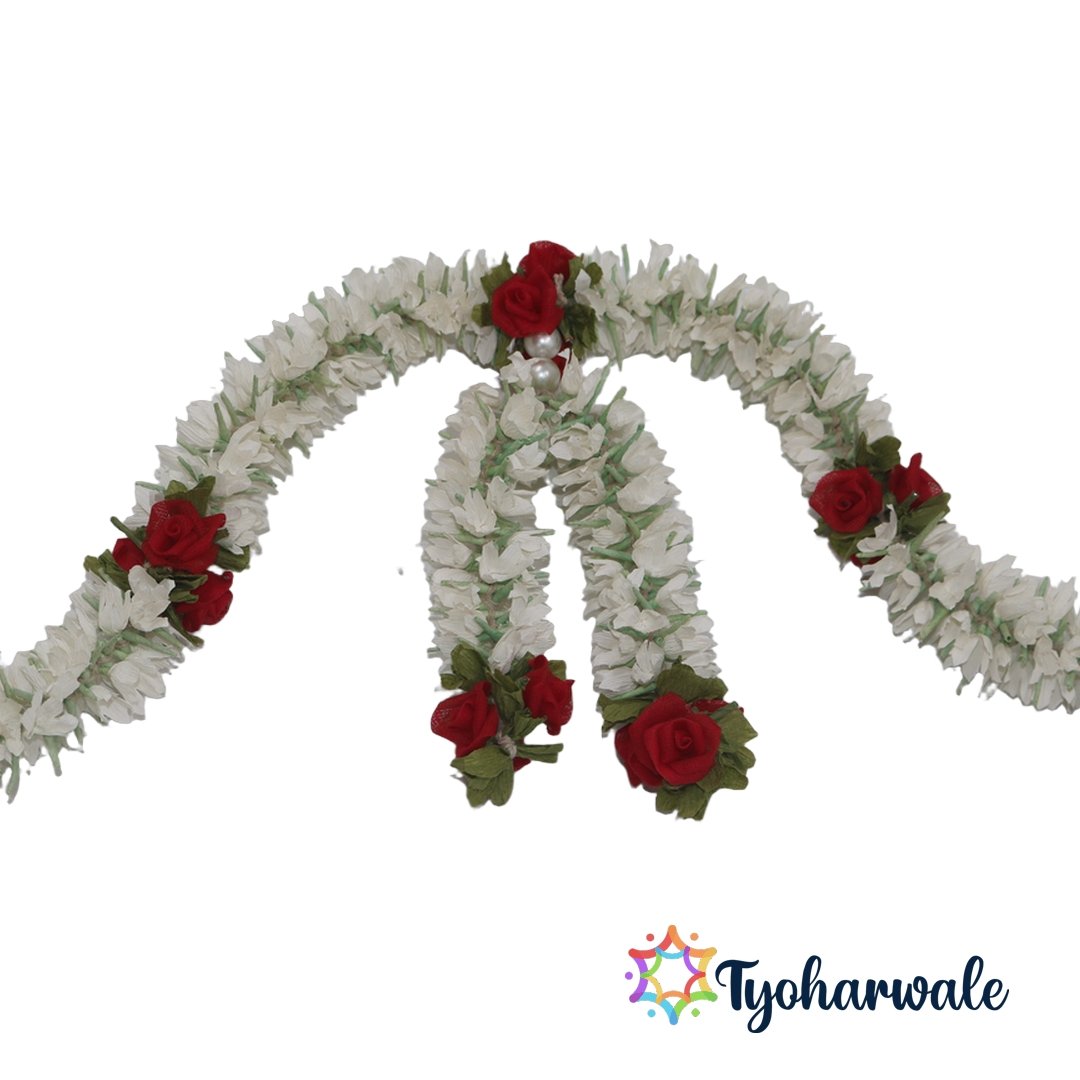Decorative Floral Toran for Entrance & Wall Décor | Handmade Eco-Friendly Flower Hanging for Festivals, Pooja, Door Decoration & Home Styling
