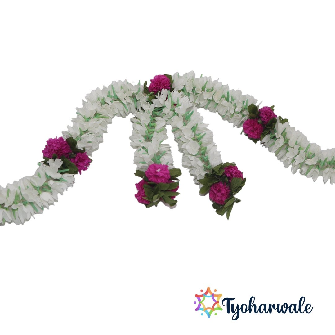 Decorative Floral Toran for Entrance & Wall Décor | Handmade Eco-Friendly Flower Hanging for Festivals, Pooja, Door Decoration & Home Styling