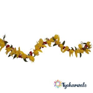 Eco-Friendly Flower Toran | Handmade Festive Home Entrance Décor | Decorative Floral Door Hanging for Pooja, Diwali & Traditional Celebrations