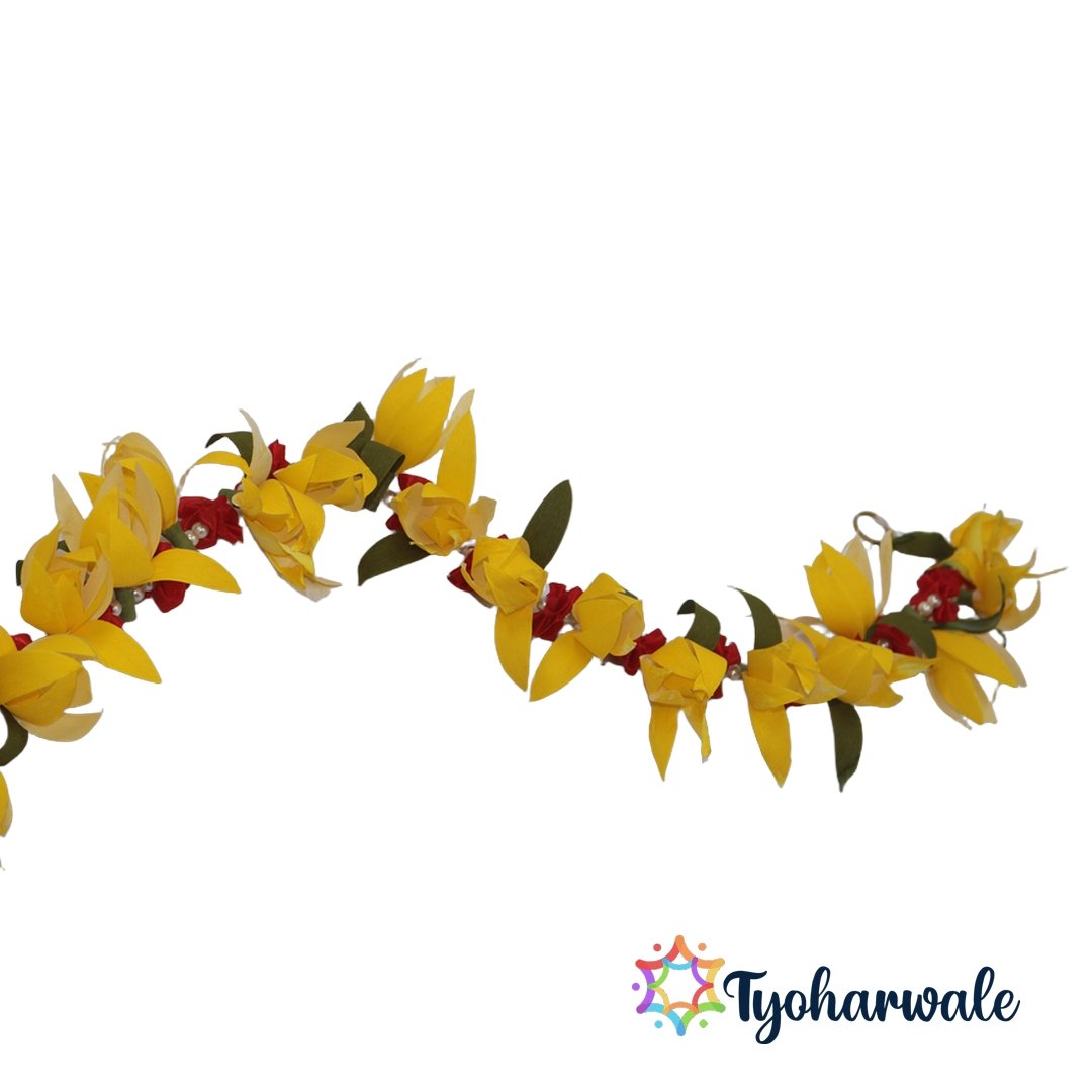Eco-Friendly Flower Toran | Handmade Festive Home Entrance Décor | Decorative Floral Door Hanging for Pooja, Diwali & Traditional Celebrations