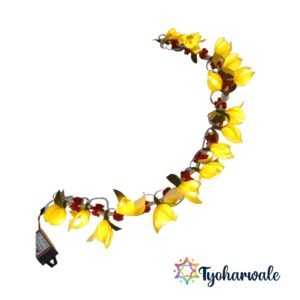 Handmade Lighting Floral Toran for Door Decoration | Eco-Friendly Festive Entrance Hanging with Floral Design for Home & Pooja Décor