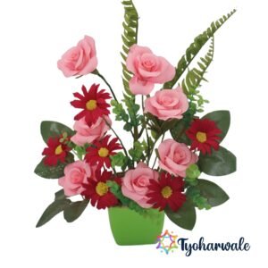 Eco-Friendly Floral Arrangement for Interior Styling | Handmade Decorative Flower Centerpiece for Home, Office & Festive Indoor Décor
