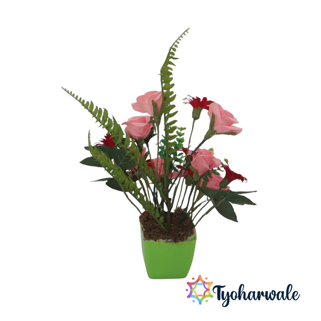 Eco-Friendly Floral Arrangement for Interior Styling | Handmade Decorative Flower Centerpiece for Home, Office & Festive Indoor Décor