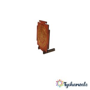 Orange Shree Yantra Decorative Spiritual Wall Art for Home Temple | shree yantra Décor | sri yantra decor for Meditation, Vastu & Festival Decoration