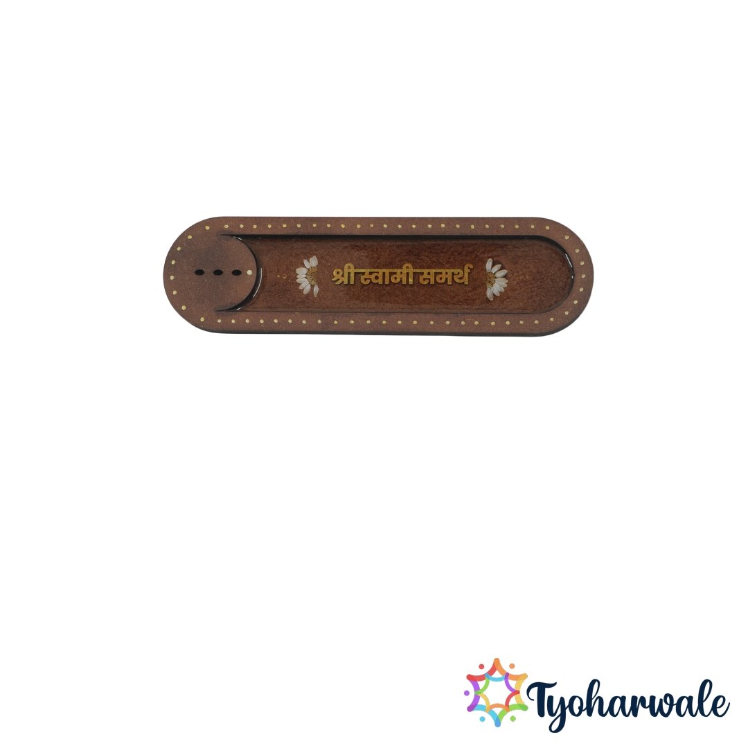 Shree Swami Samarth Incense Stand for Pooja Room | swami samarth incense stand Spiritual Agarbatti Holder for Home Temple, Prayer Rituals & Meditation Use