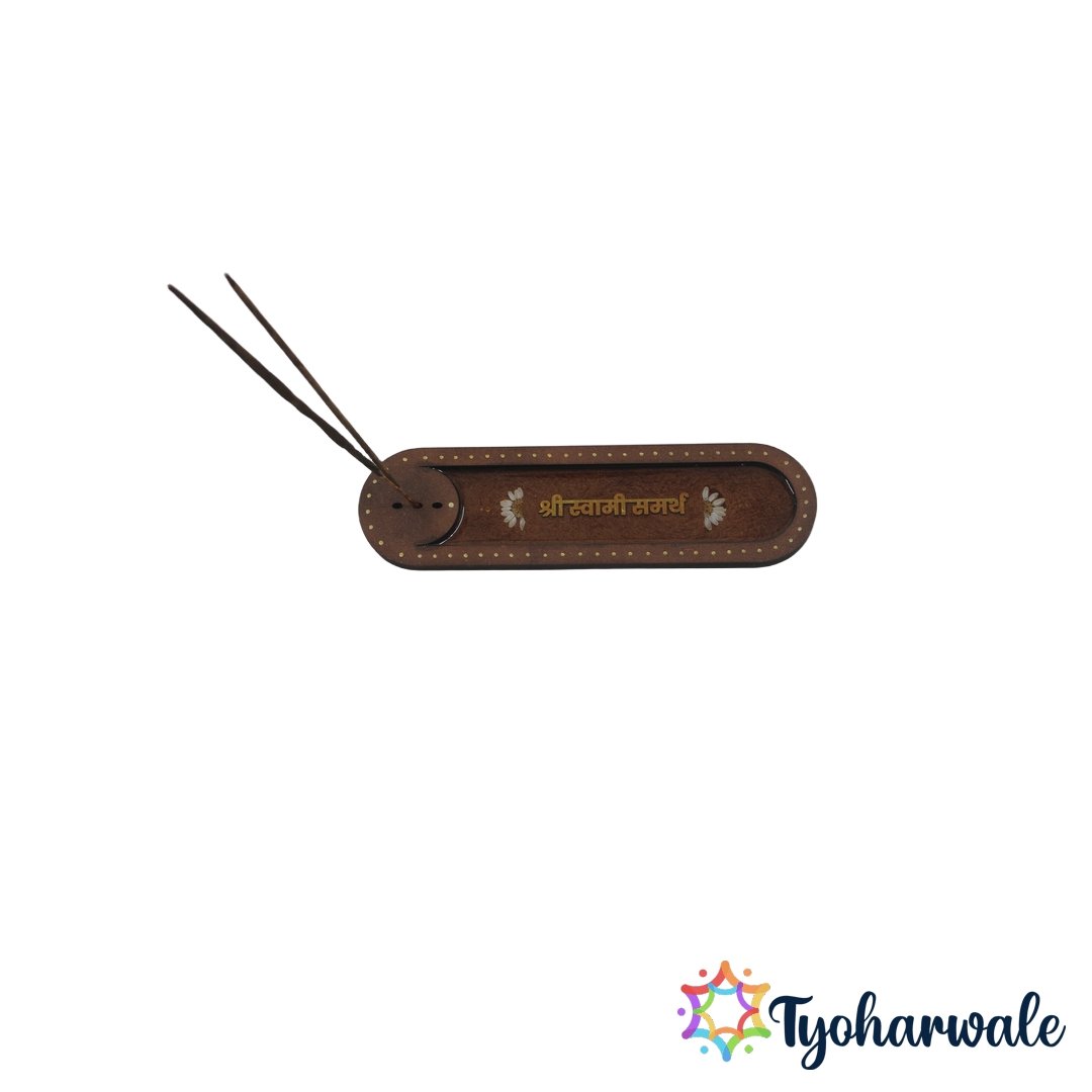 Shree Swami Samarth Incense Stand for Pooja Room | swami samarth incense stand Spiritual Agarbatti Holder for Home Temple, Prayer Rituals & Meditation Use