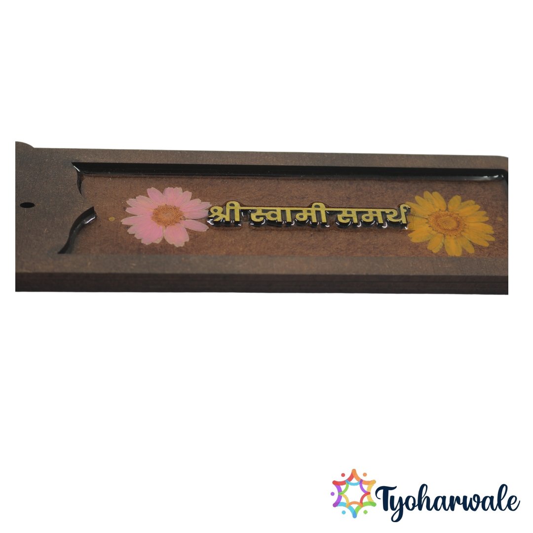 Shree Swami Samarth Agarbatti Stand for Home Temple | swami samarth agarbatti stand Spiritual Incense Holder for Daily Prayer, Meditation & Devotional Use