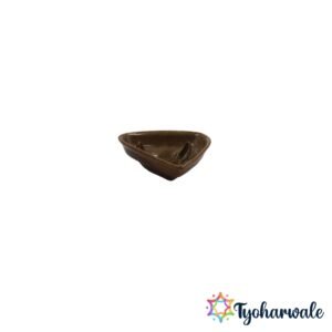 Traditional brown triangular floating diya for Diwali and water décor.