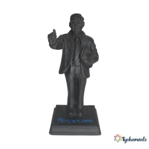 Dr. Babasaheb Ambedkar Standing Idol (Black Finish)7' | Marble Dust Resin Murti | Ambedkar Statue for Home & Office | Constitution Book Idol | Ambedkar Jayanti Gift | Bhimrao Ambedkar Murti | Social Justice Special