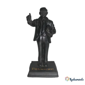 Dr. Babasaheb Ambedkar Standing Idol (Black Finish)7' | Marble Dust Resin Murti | Ambedkar Statue for Home & Office | Constitution Book Idol | Ambedkar Jayanti Gift | Bhimrao Ambedkar Murti | Social Justice Special