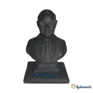Dr. Babasaheb Ambedkar Bust Idol (Black Finish)6.5 | Marble Dust Resin Murti | Ambedkar Bust Statue for Home & Office | Bhimrao Ambedkar Bust Idol | Ambedkar Jayanti Gift | Dr. Ambedkar Murti | Constitution Day Special