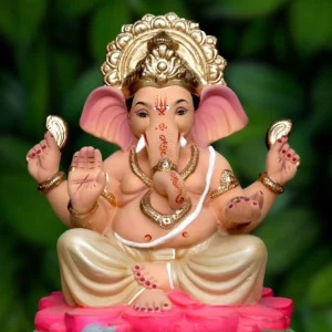 18 Inch Mahisuri Mukut Raja with pearl dhotar
