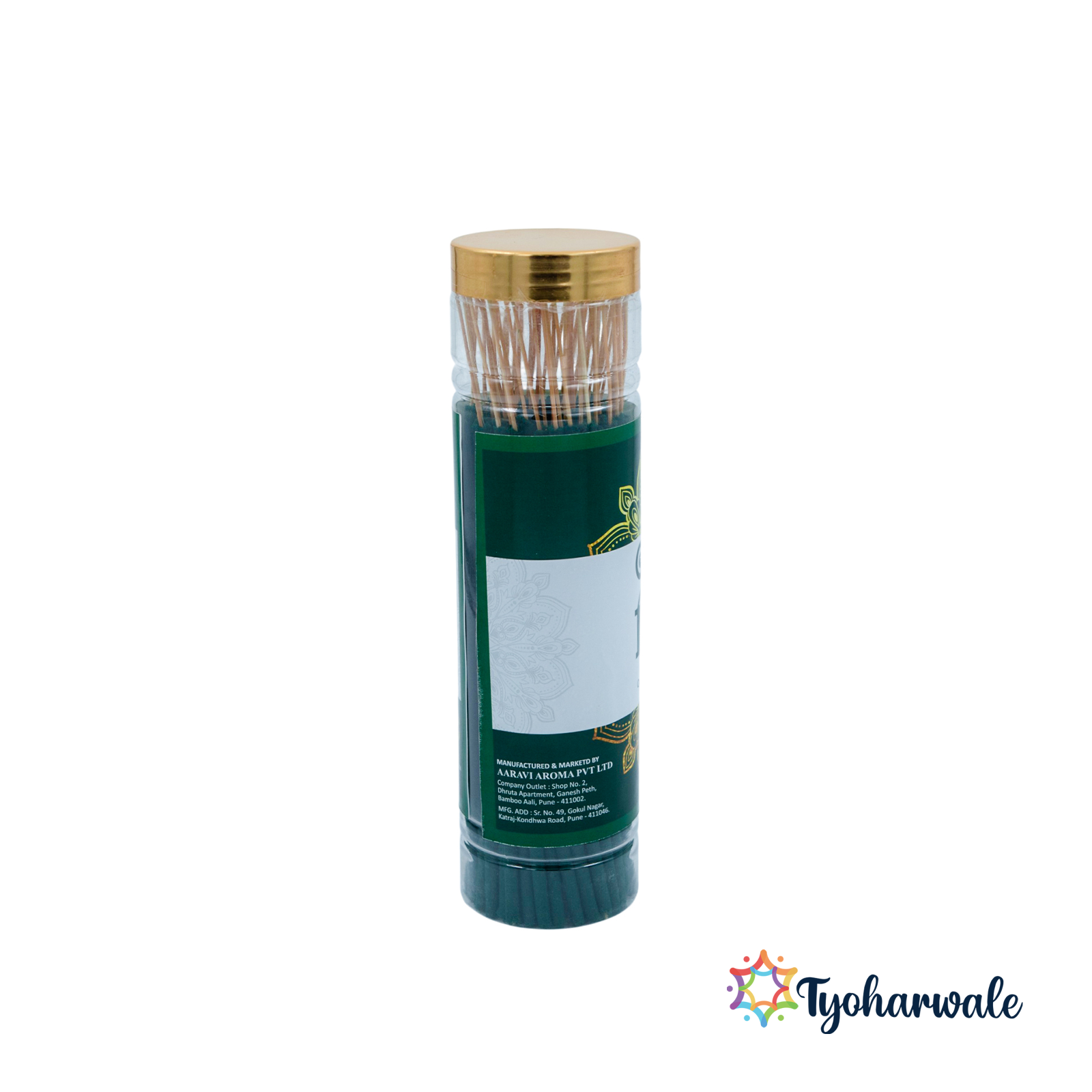 Greeneri Heena Agarbatti Jar | pack of 6 | 250gm for Home Pooja & Daily Aarti Use