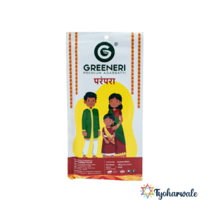 Greeneri Parampara Agarbatti — 100gm Pouch | pack of 6 | For Daily Home Pooja & Aarti Use