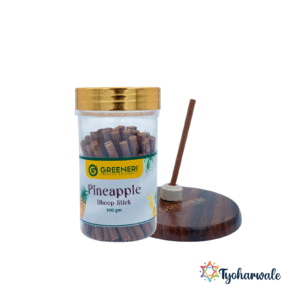 Greeneri Pineapple Dhoop Stick — Fruity flavored | pack of 6 | 100gm Jar for Home & Daily Use