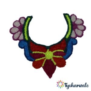 Floral Pooja Thali Decorative Mat for festive plate decoration