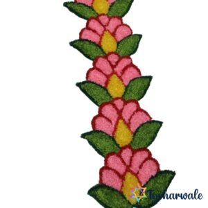 Floral Festival Border Decorative Mat for festive entrance and pooja decoration