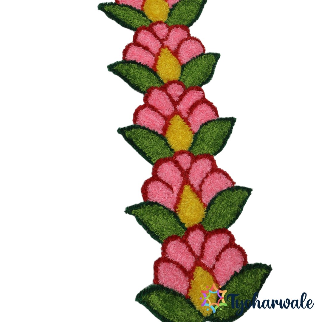 Floral Festival Border Decorative Mat for festive entrance and pooja decoration