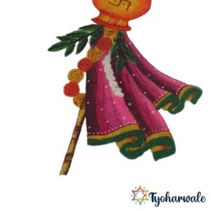 Gudi with Kalash Ready-Made Rangoli for Gudi Padwa and festive home decoration.