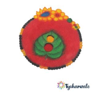 Pan Supari and Traditional Nath Ready-Made Rangoli for Haldi Kumkum and festive home decoration.