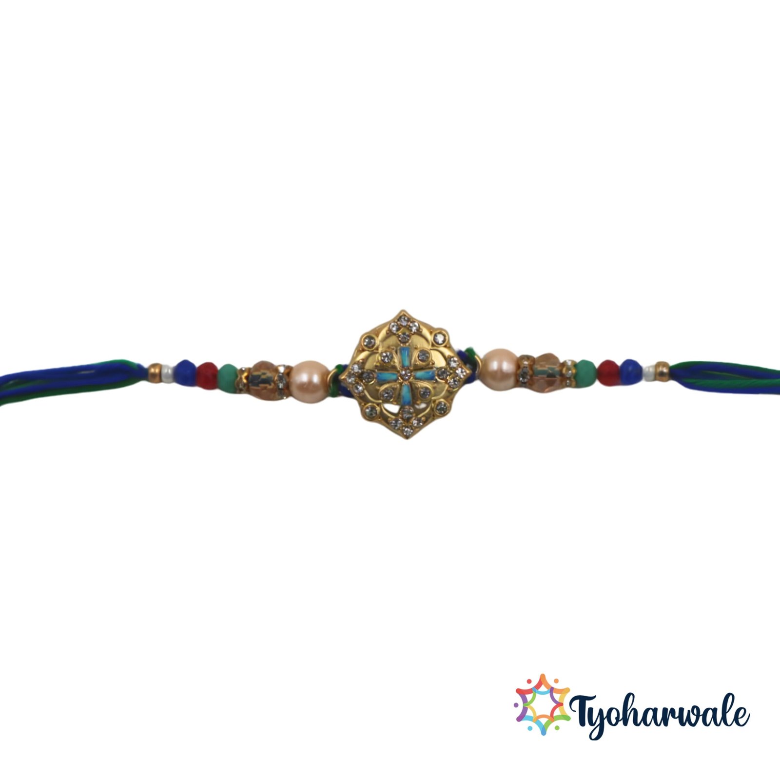 Colourful Beaded Rakhi for Brother