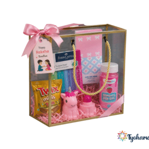 The Little Sparkle Raksha Bandhan gift hamper for younger sister
