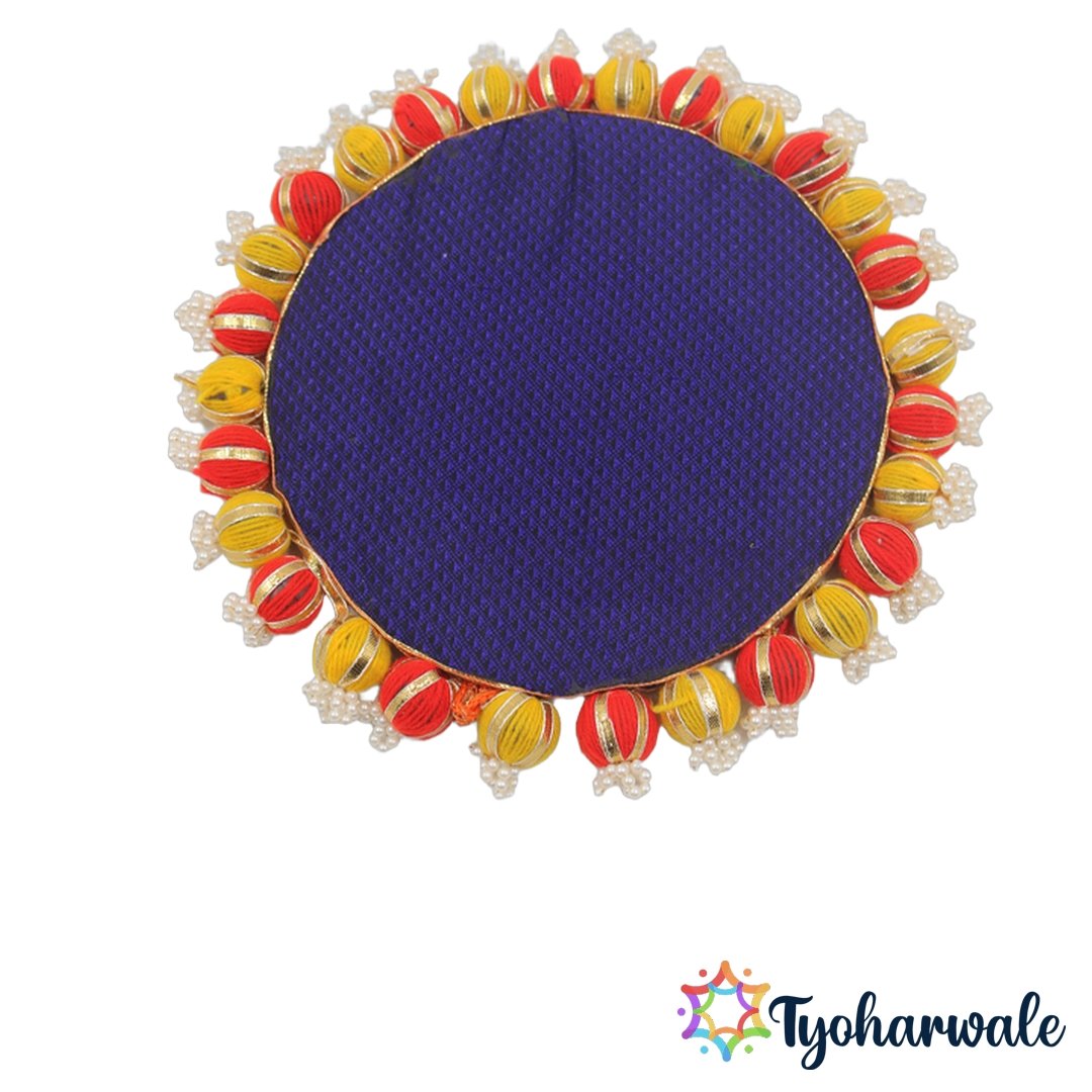 Reversible Pooja Mat Backdrop Small Double Sided