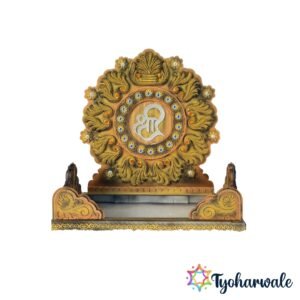 Shree Ganesh Ji Makhar made from Hilton Foam with LED lights and MDF base for Ganesh Chaturthi decoration