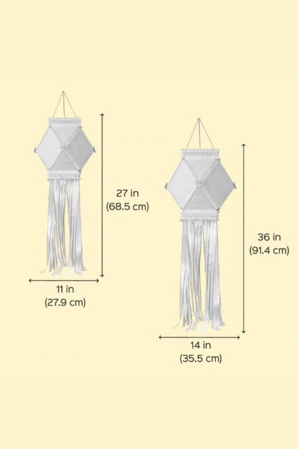 Gota Kandil, Lehriya Fabric Diwali Lantern with Gota Lace for Home Decoration